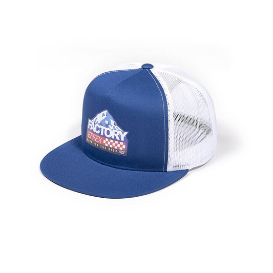 Factory Effex FX Peaked Snapback Hat Royal-White