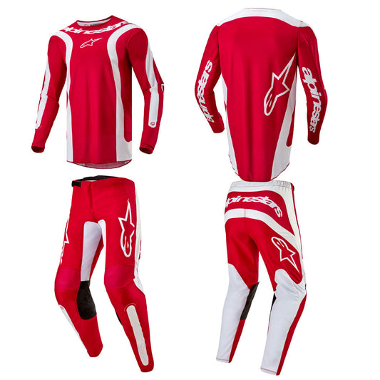 Alpinestars Fluid Lurv MX Jersey Pant Combo Mars Red White