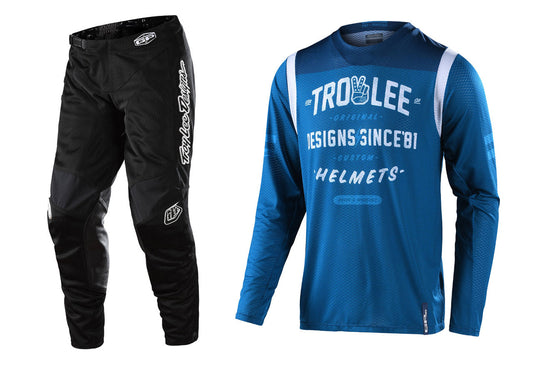 Troy Lee Designs 2022 GP Air Jersey and Pant Combo Roll Out Blue