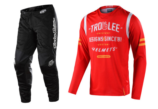 Troy Lee Designs 2022 GP Air Jersey and Pant Combo Roll Out Red