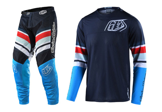 Troy Lee Designs 2022 GP Air Jersey and Pant Combo Warped Blue/Red