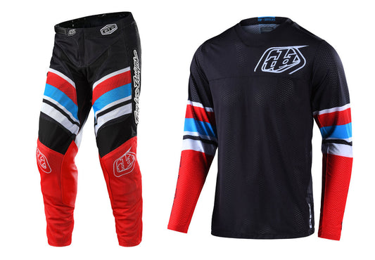 Troy Lee Designs 2022 GP Air Jersey and Pant Combo Warped Red/Black