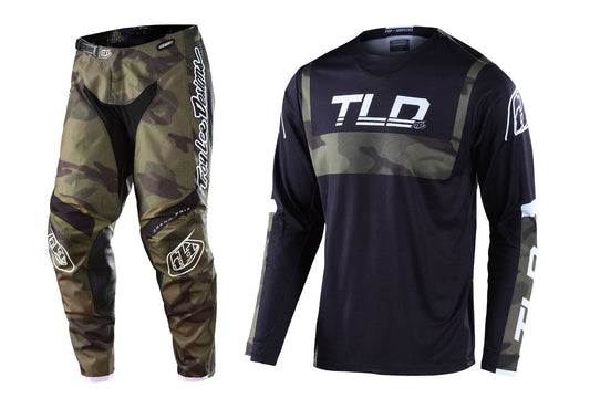 Troy Lee Designs 2022 GP Jersey and Pant Combo Brazen Camo Green