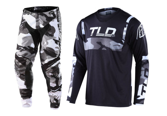 Troy Lee Designs 2022 GP Jersey and Pant Combo Brazen Camo Grey