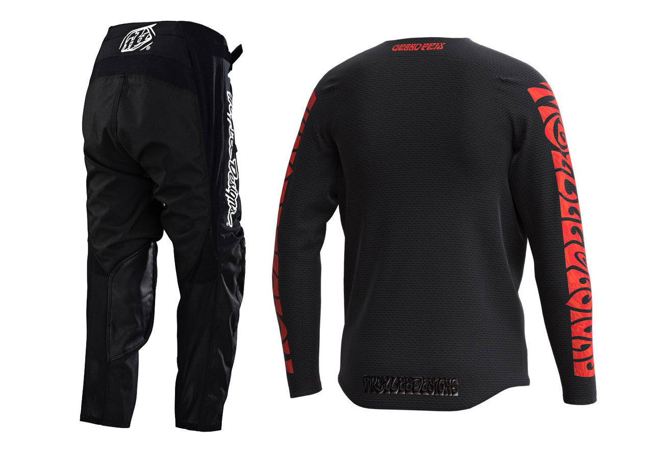 Troy Lee Designs 2023 Youth GP Pro Air Manic Monday Jersey Mono Pant Combo Black