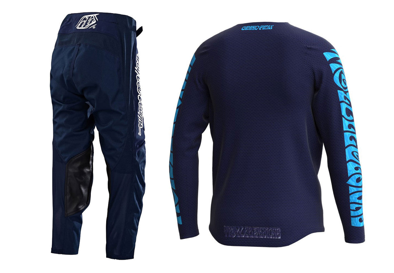 Troy Lee Designs 2023 Youth GP Pro Air Manic Monday Jersey Mono Pant Combo Navy