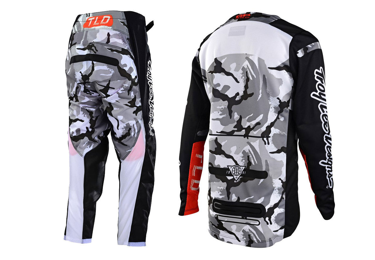 Troy Lee Designs 2023 Youth GP Pro Blends Camo Jersey Pant Combo Black/White