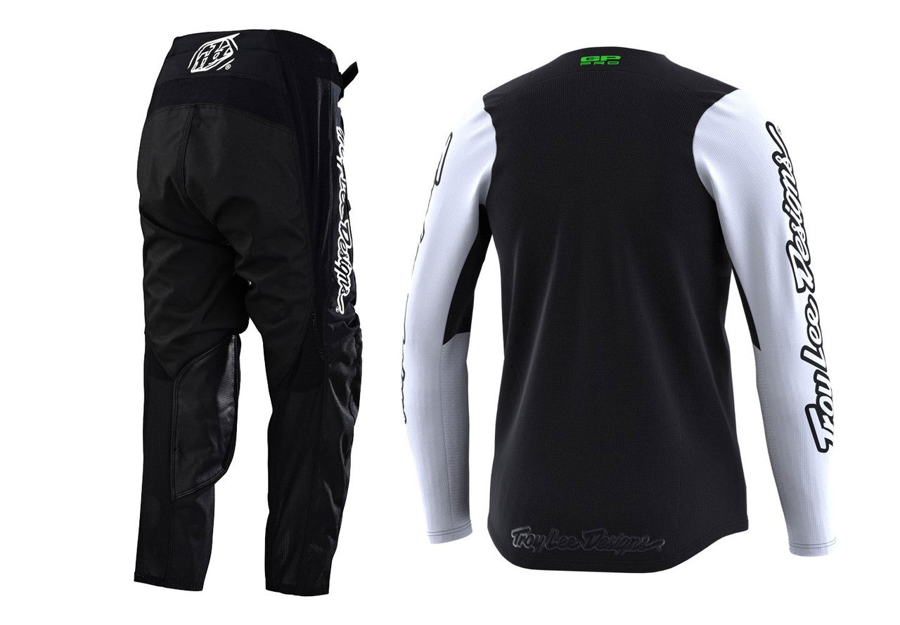 Troy Lee Designs 2023 Youth GP Pro Boltz Jersey Mono Pant Combo Black/White