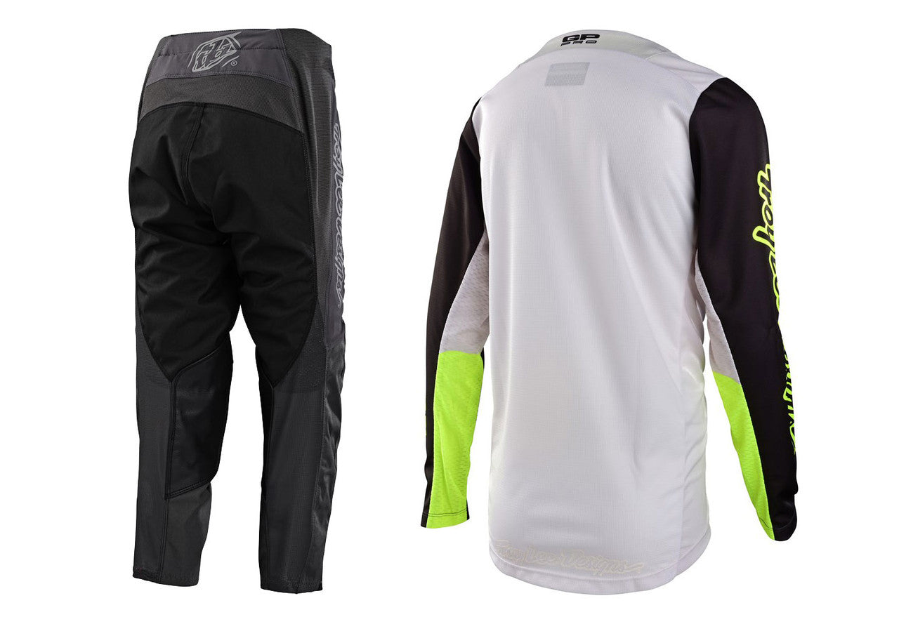 Troy Lee Designs 2023 Youth GP Pro Boltz Jersey Mono Pant Combo - Fog/Flo Yellow