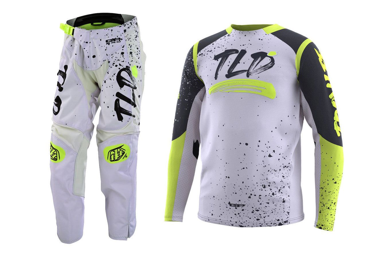 Troy Lee Designs 2023 Youth GP Pro Partical Jersey Pant Combo Fog/Charcoal
