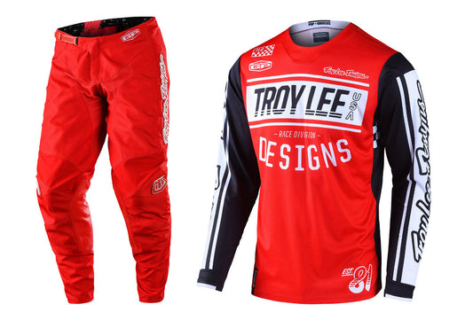 Troy Lee Designs 2022 GP Jersey and Pant Combo Race 81 Red