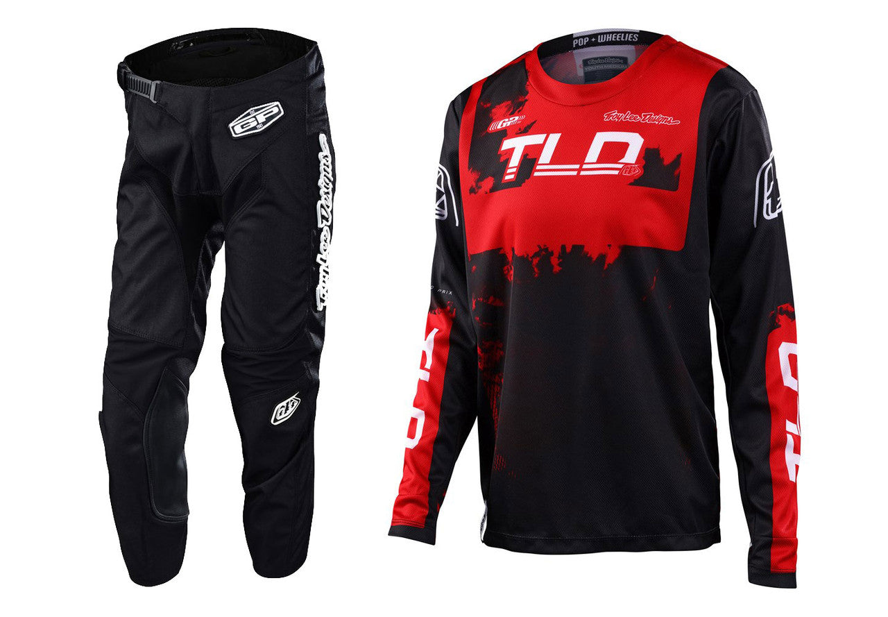 Troy Lee Designs 2023 Youth GP Astro Jersey Mono Pant Combo Red/Black