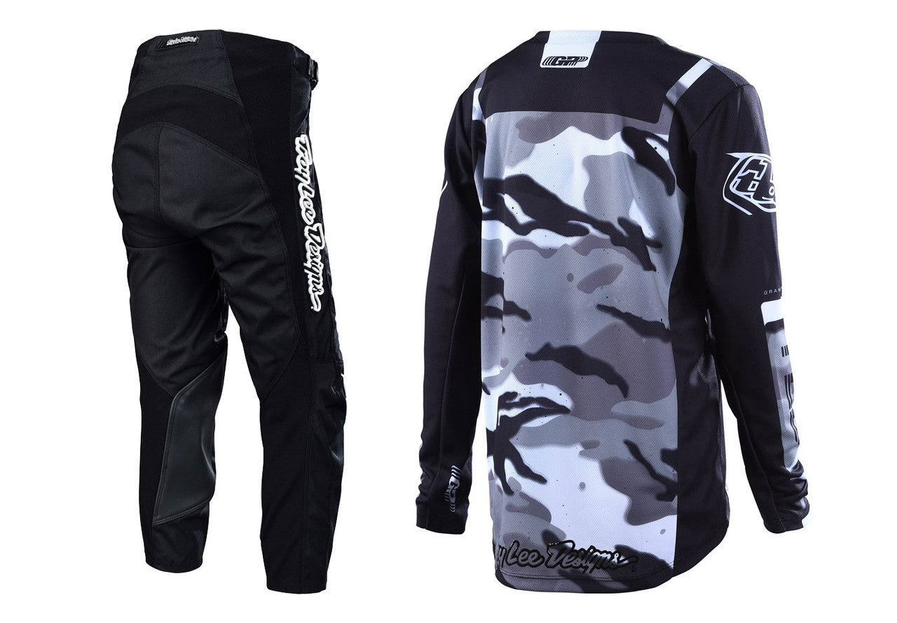 Troy Lee Designs 2023 Youth GP Brazen Camo Jersey Mono Pant Combo Gray