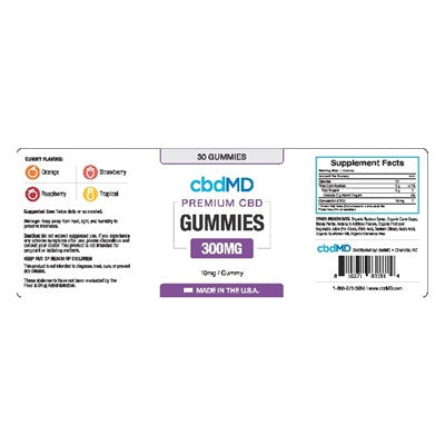 cbdMD Gummies 30 Count 300mg