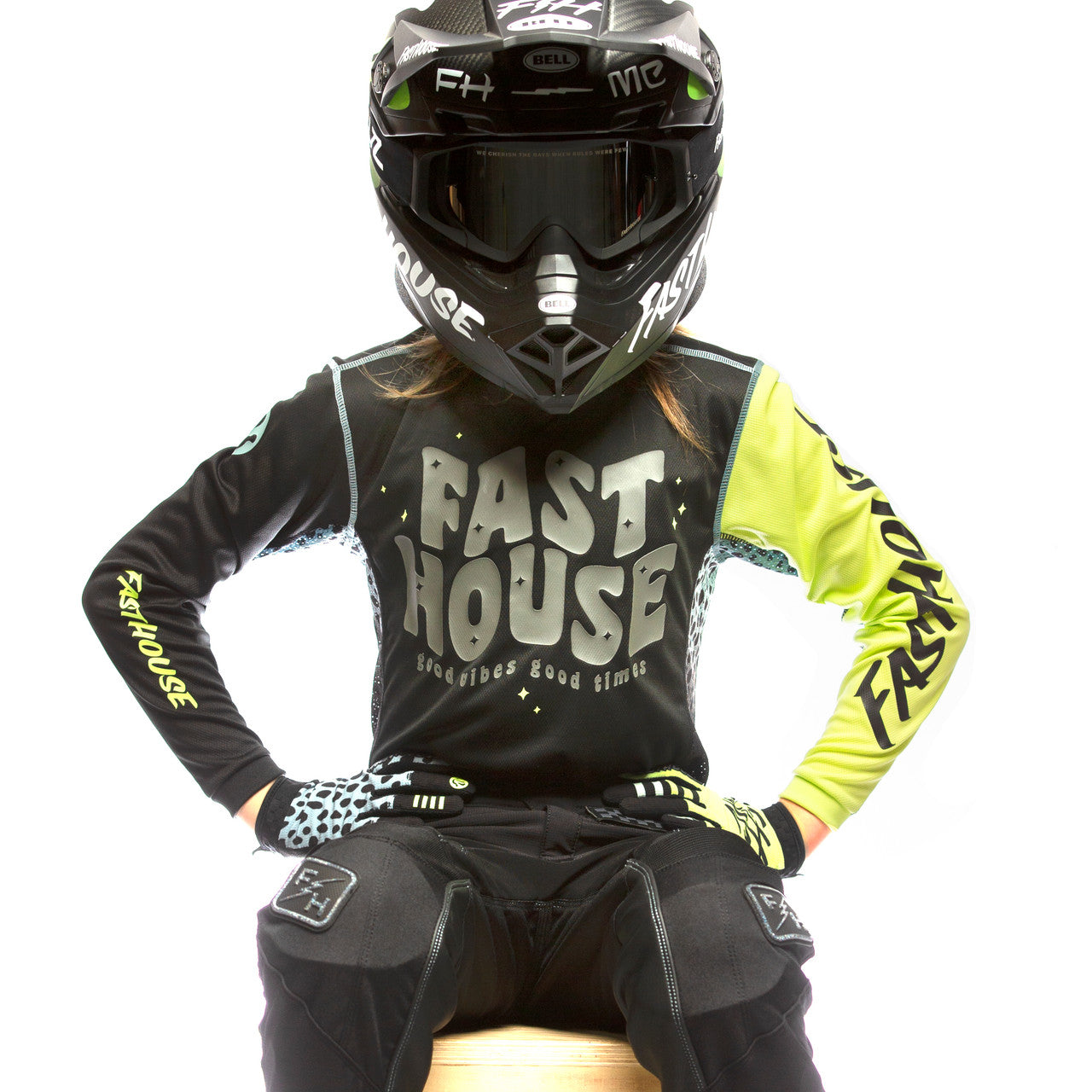 Fasthouse Youth Girls Grindhouse Zenith Jersey - Black