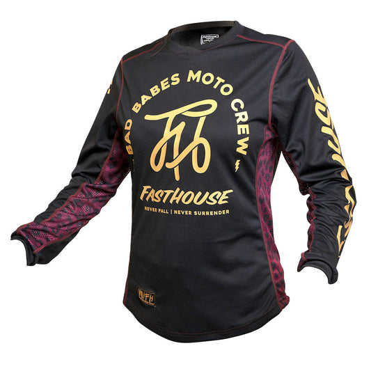 Fasthouse Womens Grindhouse Golden Script Jersey - Black