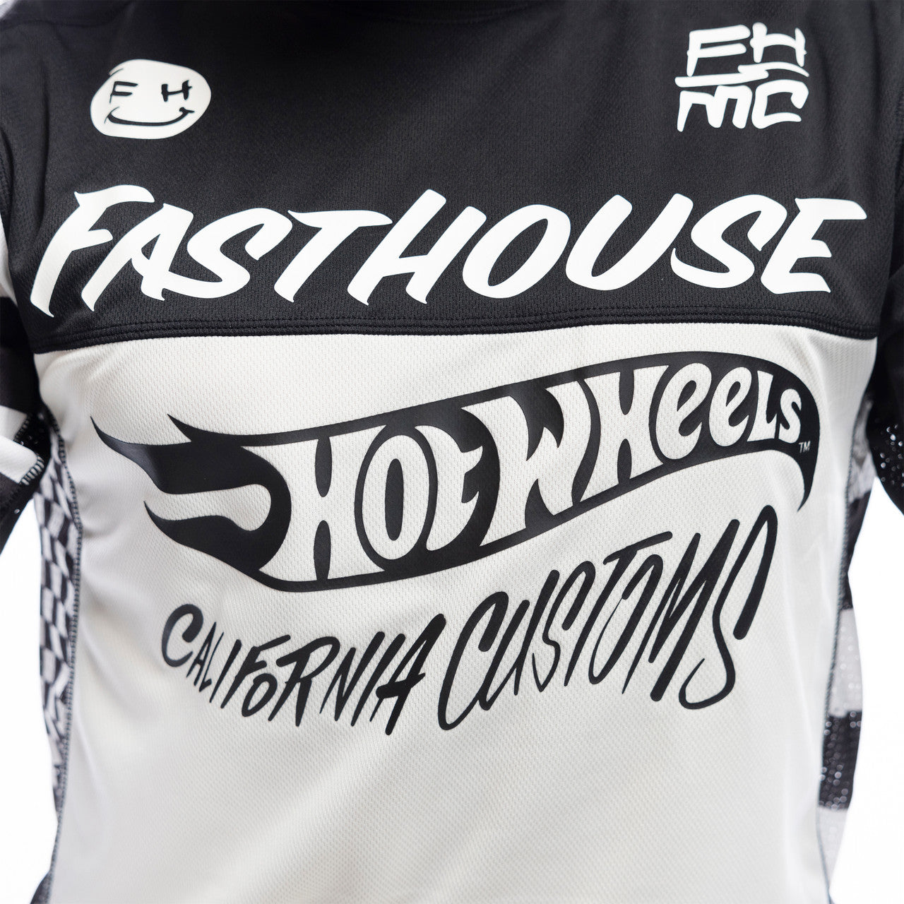 Fasthouse Grindhouse Hot Wheels Jersey - White/Black