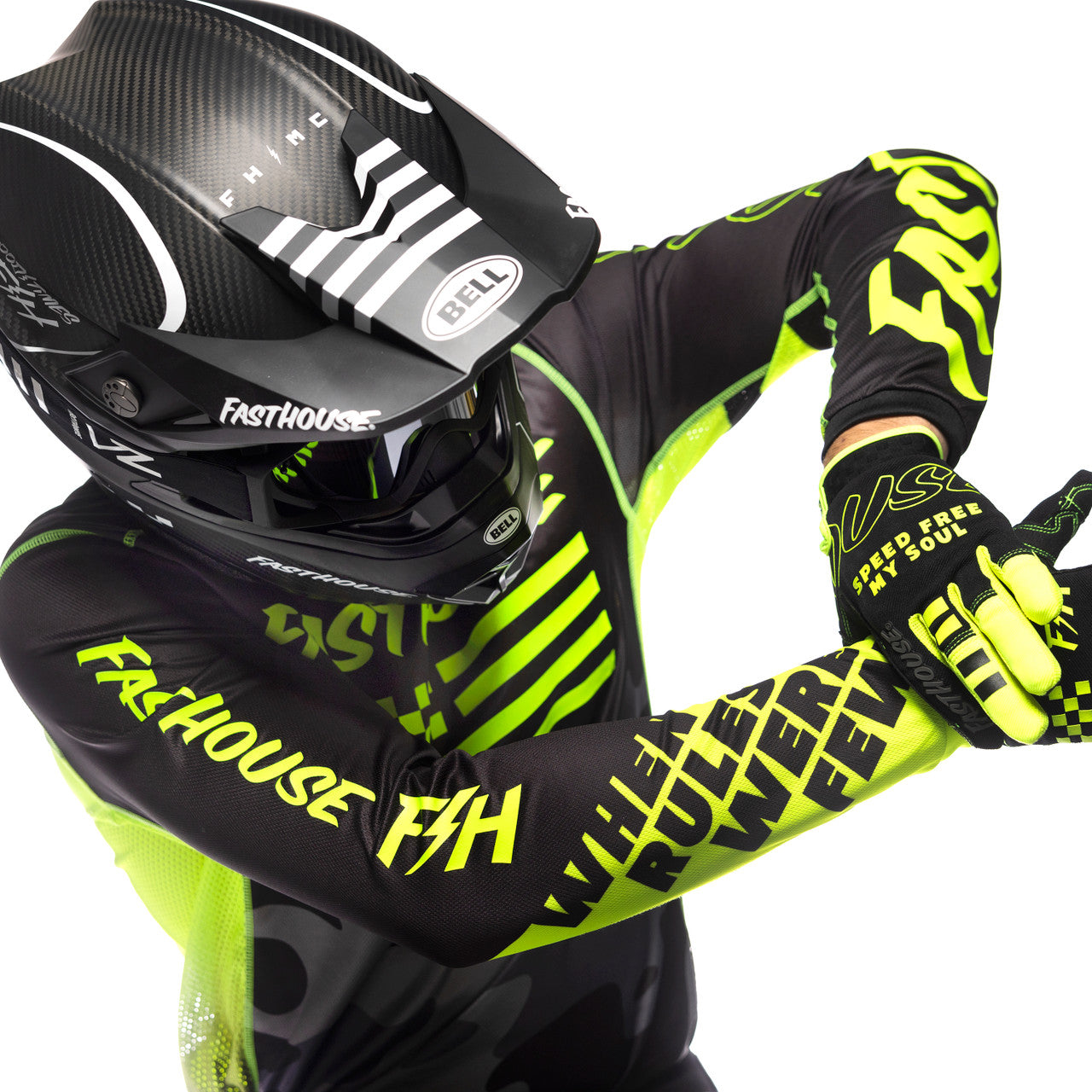 Fasthouse Grindhouse Riot Jersey - Black/Hi-Viz