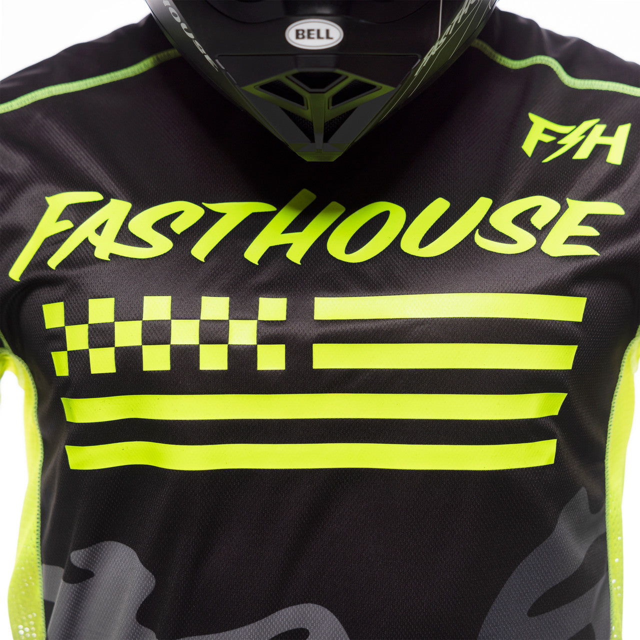 Fasthouse Grindhouse Riot Jersey - Black/Hi-Viz