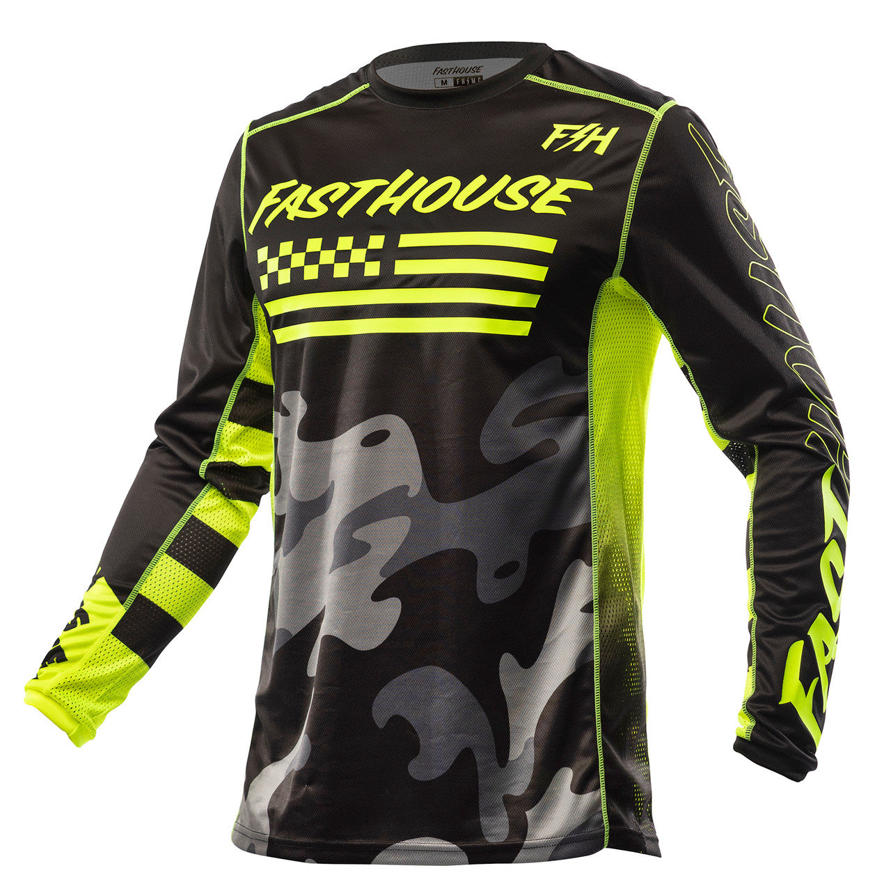 Fasthouse Grindhouse Riot Jersey - Black/Hi-Viz