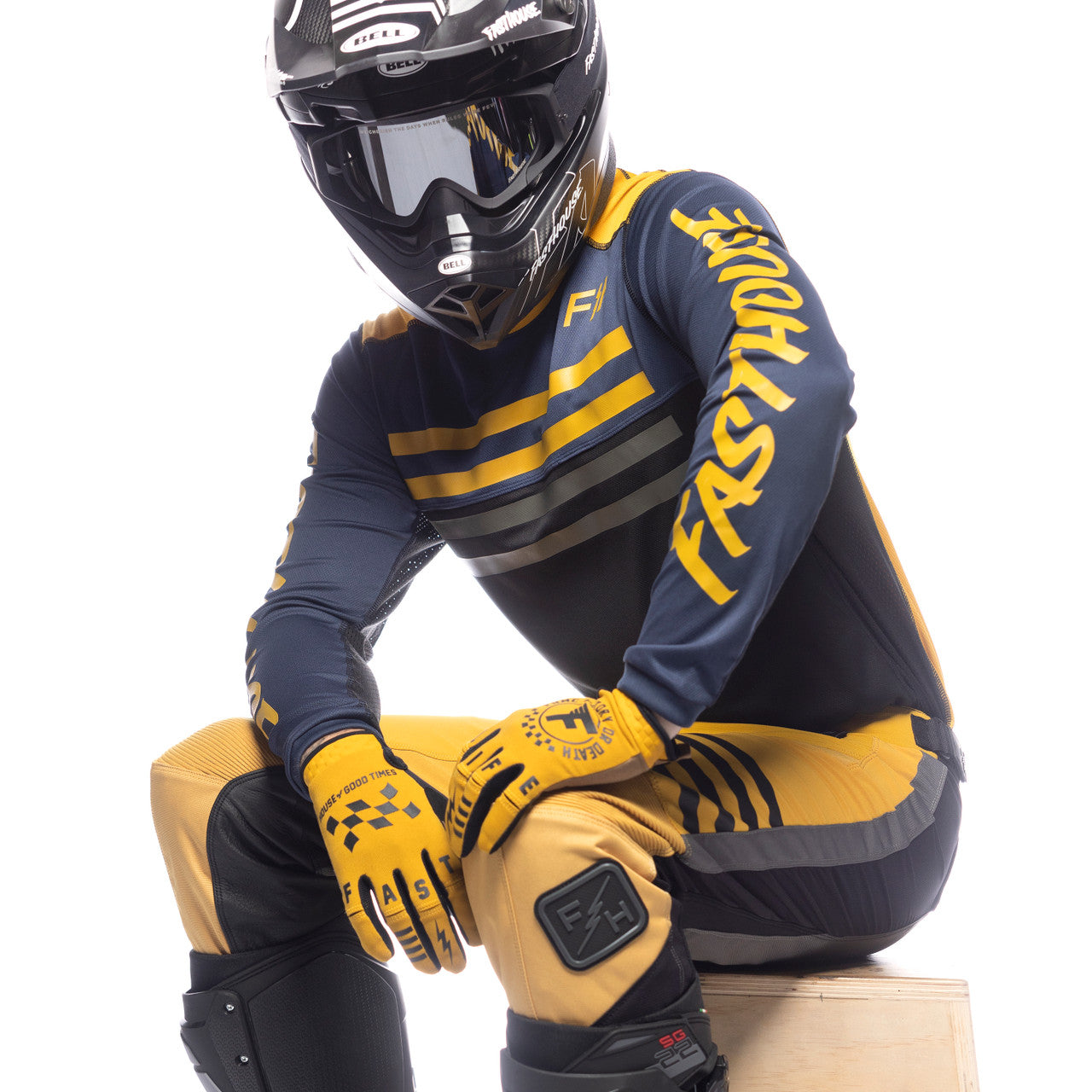 Fasthouse Grindhouse Tempo Jersey - Navy/Gold