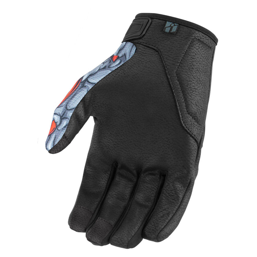 Icon Hooligan Gloves Kryola Kreep Red