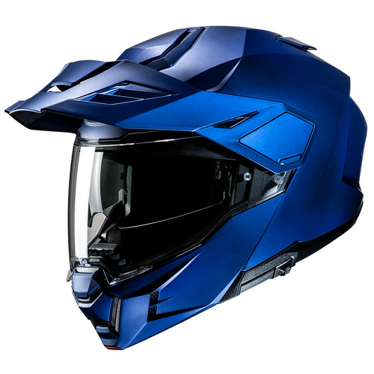 HJC i80 Solid Semi Flat Metallic Blue Adventure Touring Modular Helmet
