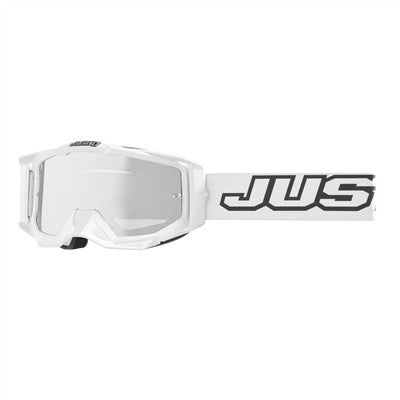 Just1 Iris Offroad Goggle - White w/Clear Lens