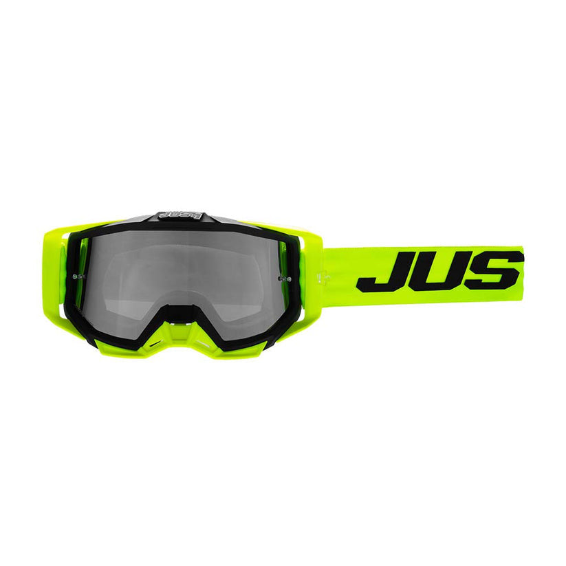 JUST1 Iris 2.0 Moto Goggle Logo Yellow - Fluo
