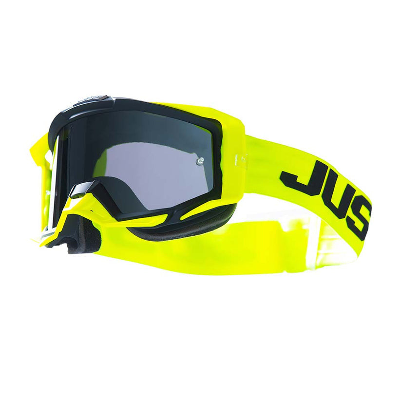 JUST1 Iris 2.0 Moto Goggle Logo Yellow - Fluo