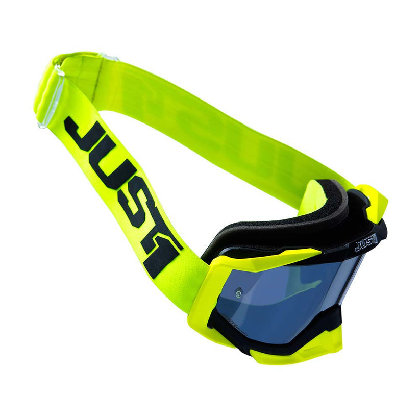 JUST1 Iris 2.0 Moto Goggle Logo Yellow - Fluo