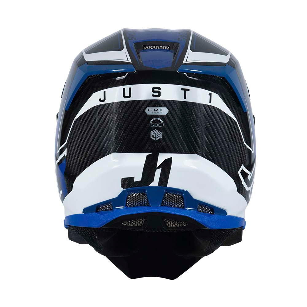 JUST1 J22 Carbon Fluo 2.0 Offroad Helmet Blue/Black/White