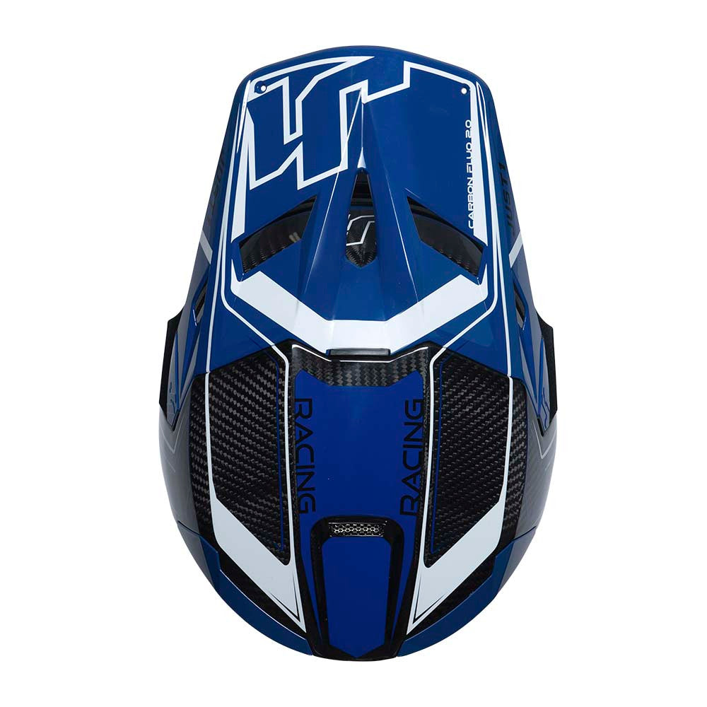 JUST1 J22 Carbon Fluo 2.0 Offroad Helmet Blue/Black/White