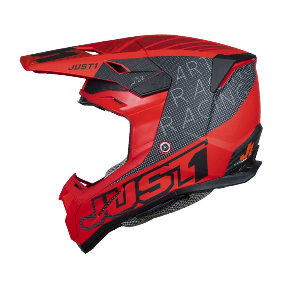 Just  1 J22F Dynamo Offroad Helmet Red/Black