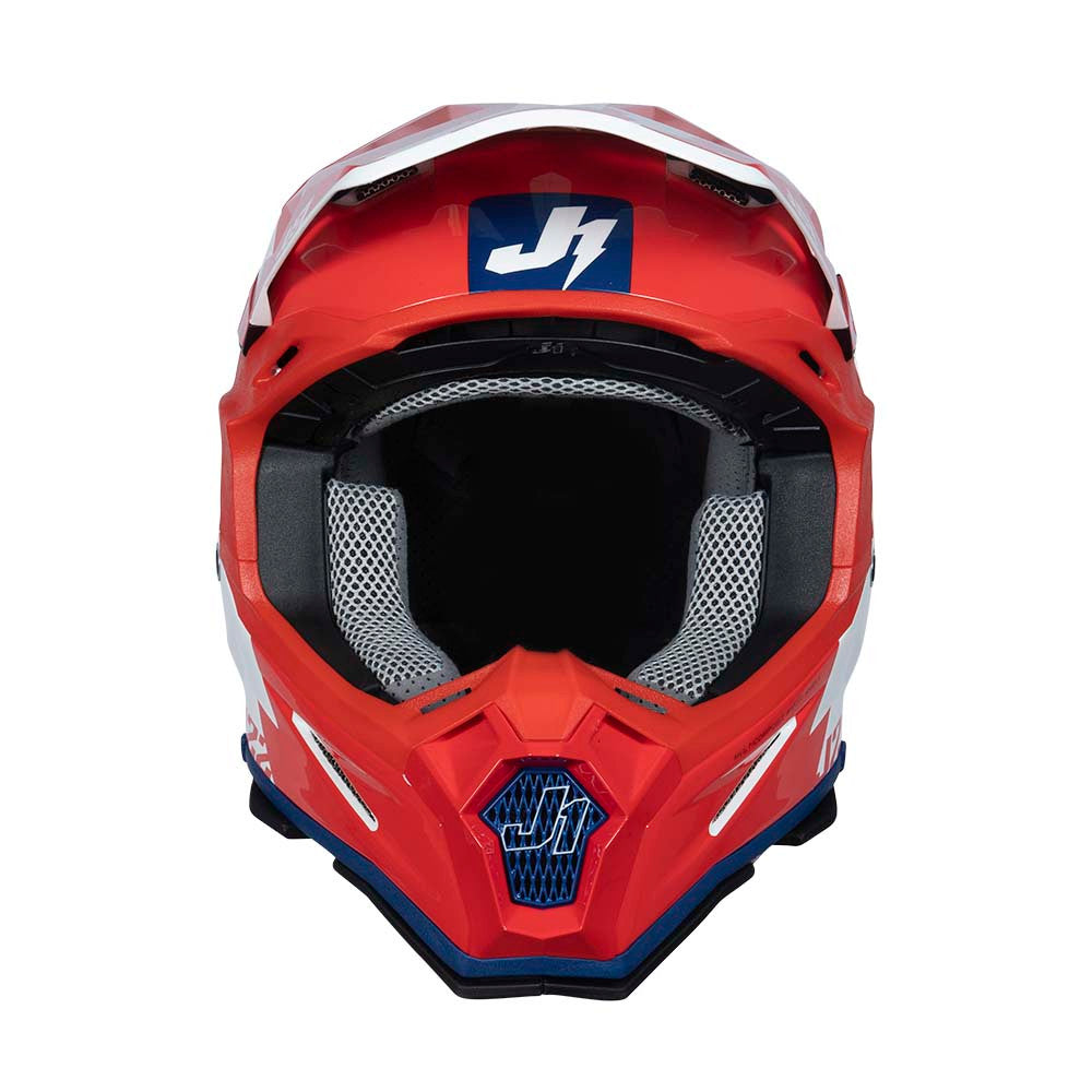 Just  1 J22F Revolte Offroad Helmet Red/Blue/White