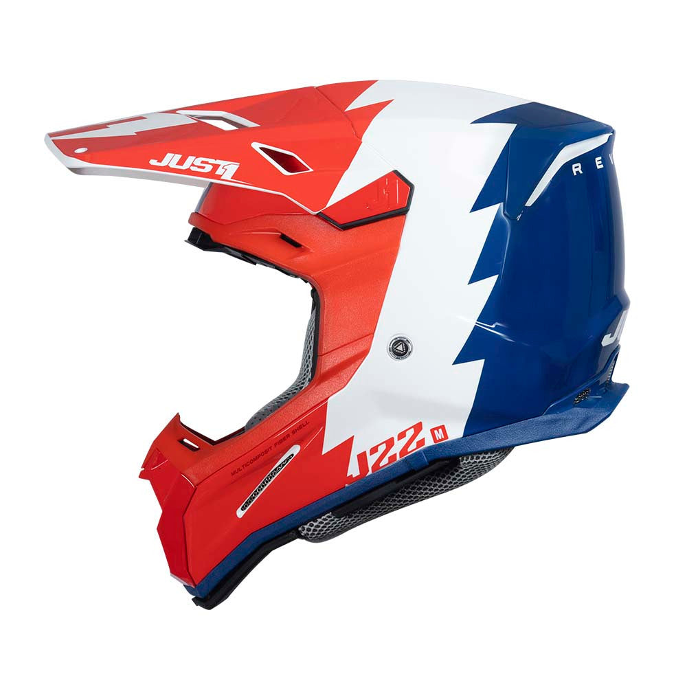 Just  1 J22F Revolte Offroad Helmet Red/Blue/White