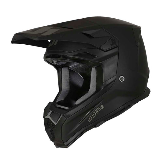 JUST1 J22F Solid Offroad Helmet Flat Black