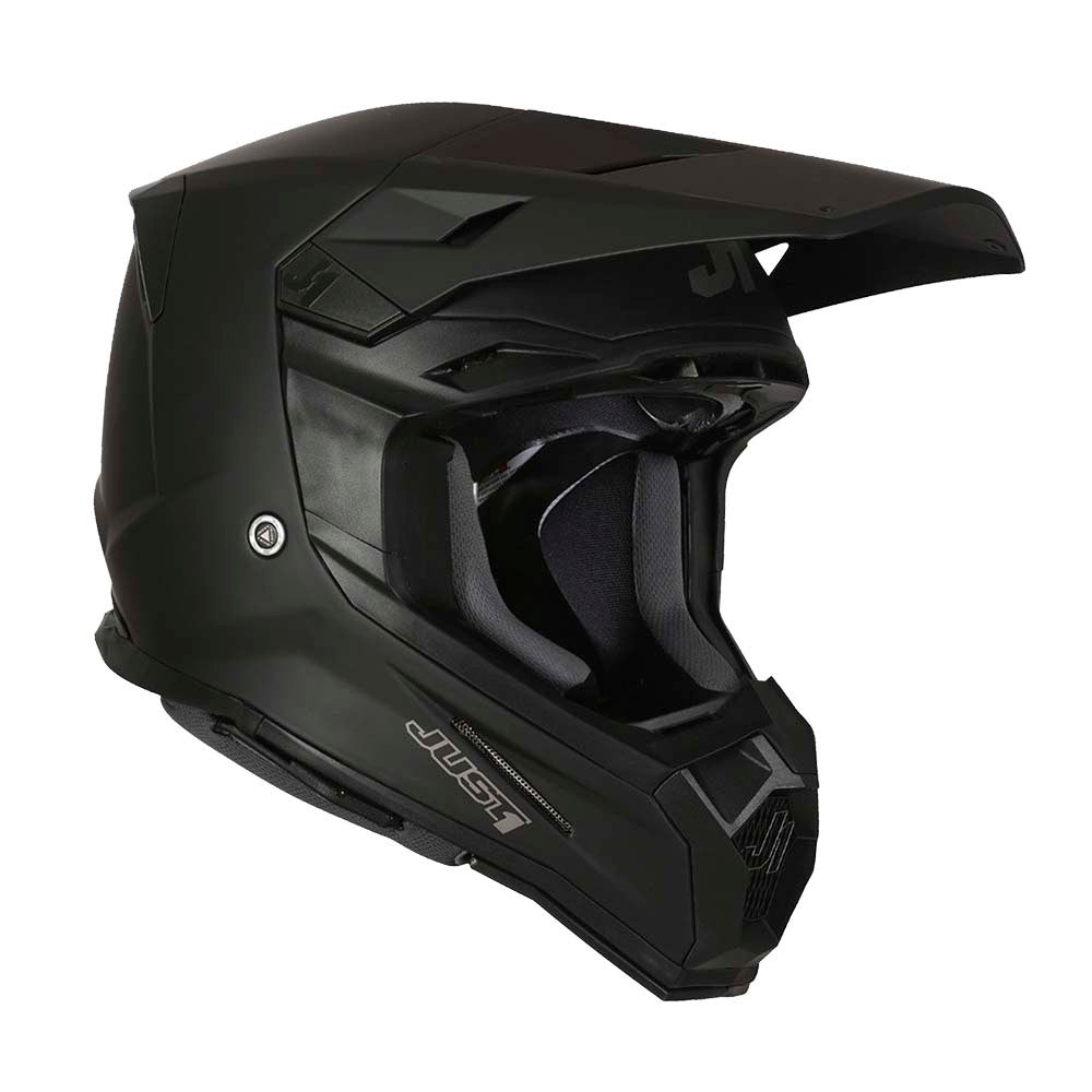 JUST1 J22F Solid Offroad Helmet Flat Black