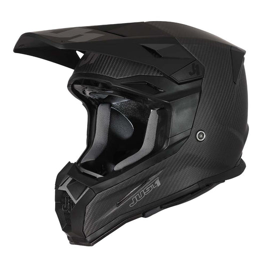 JUST1 Youth J22 Carbon Offroad Helmet Flat Black Trans Carbon