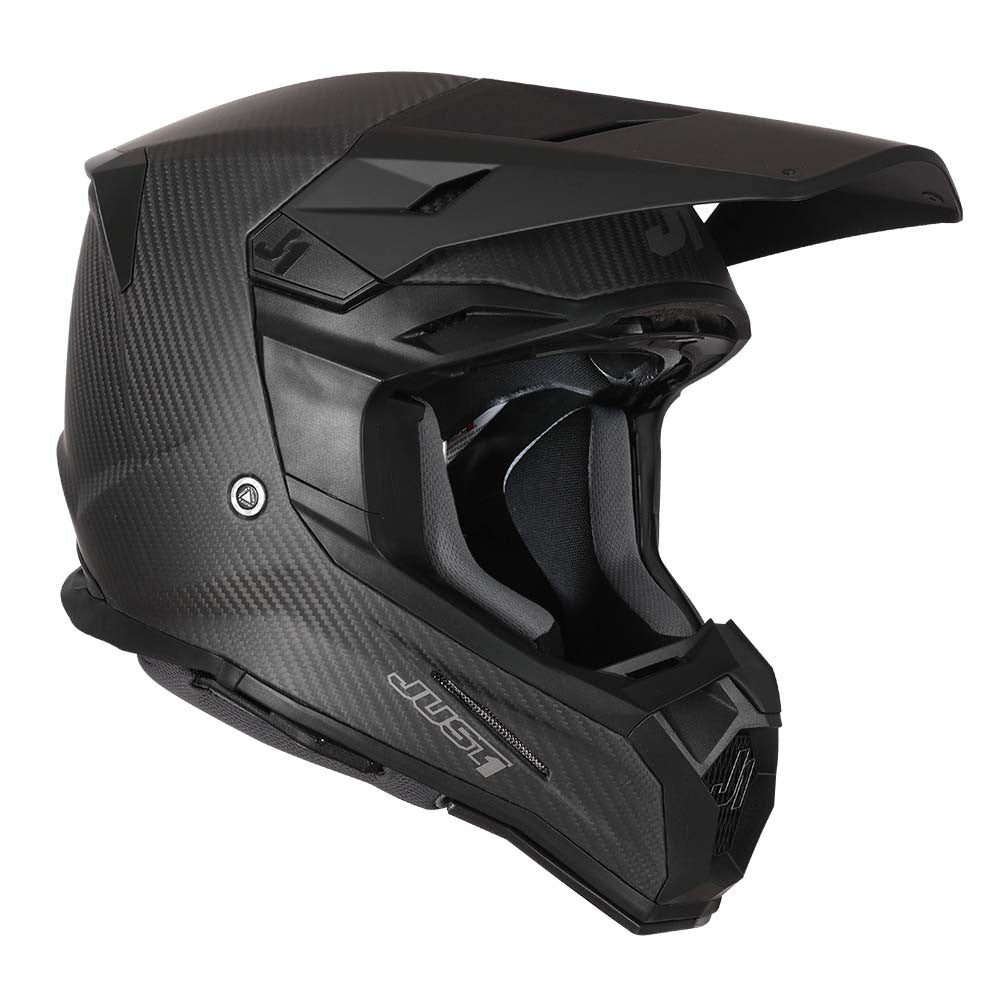 JUST1 Youth J22 Carbon Offroad Helmet Flat Black Trans Carbon