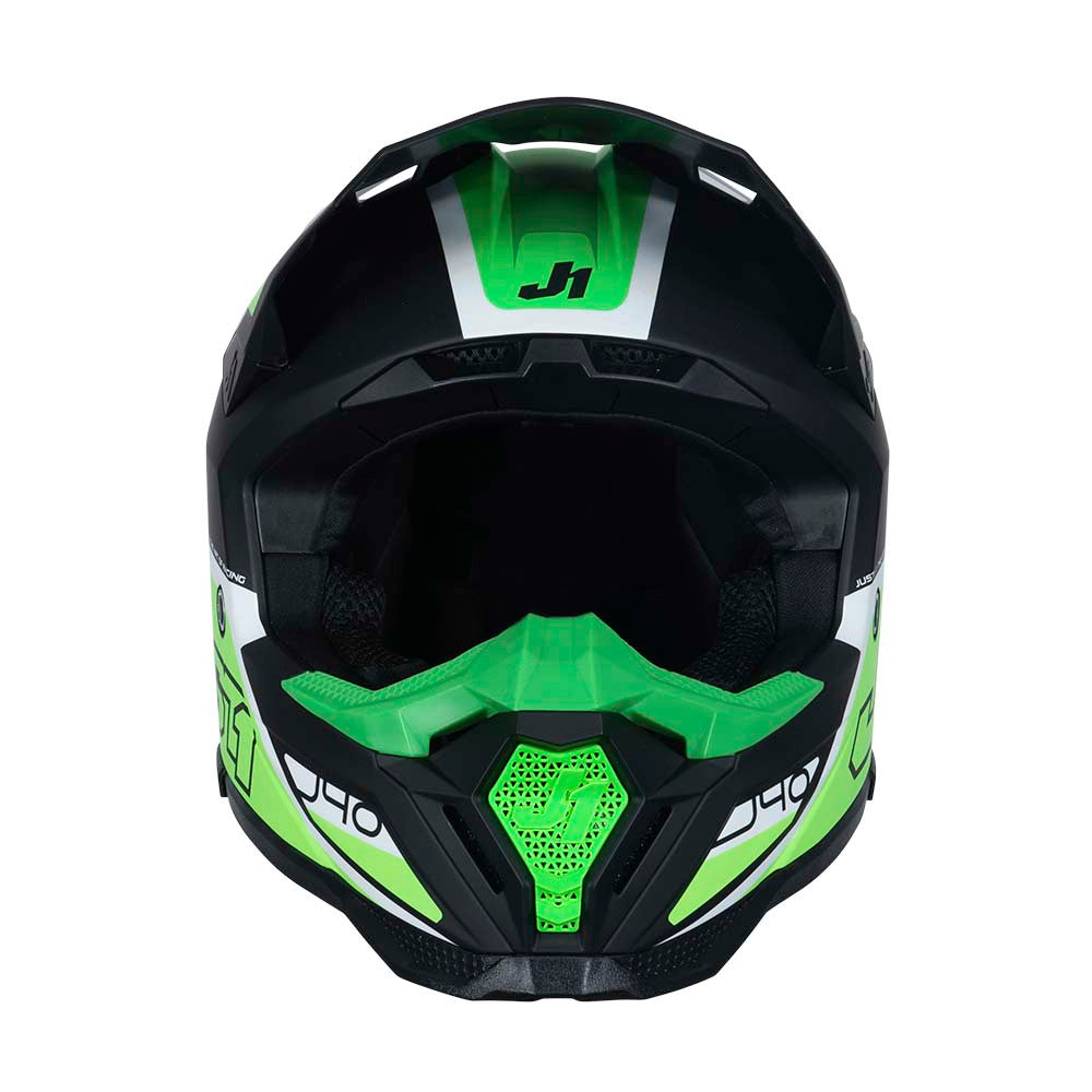 JUST1 J40 Flash Offroad Helmet Fluo Green/White/Black