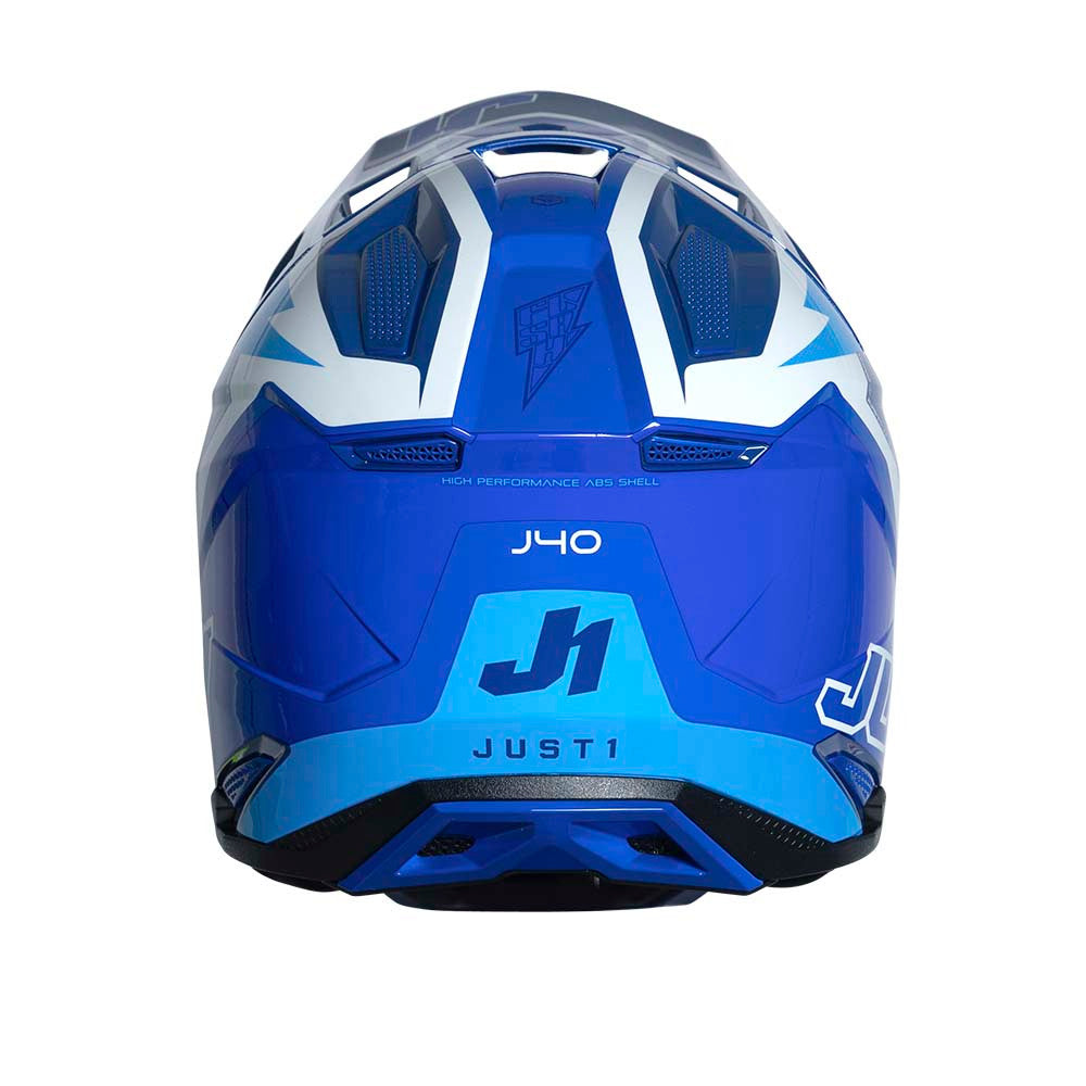 JUST1 J40 Flash Offroad Helmet White/Blue