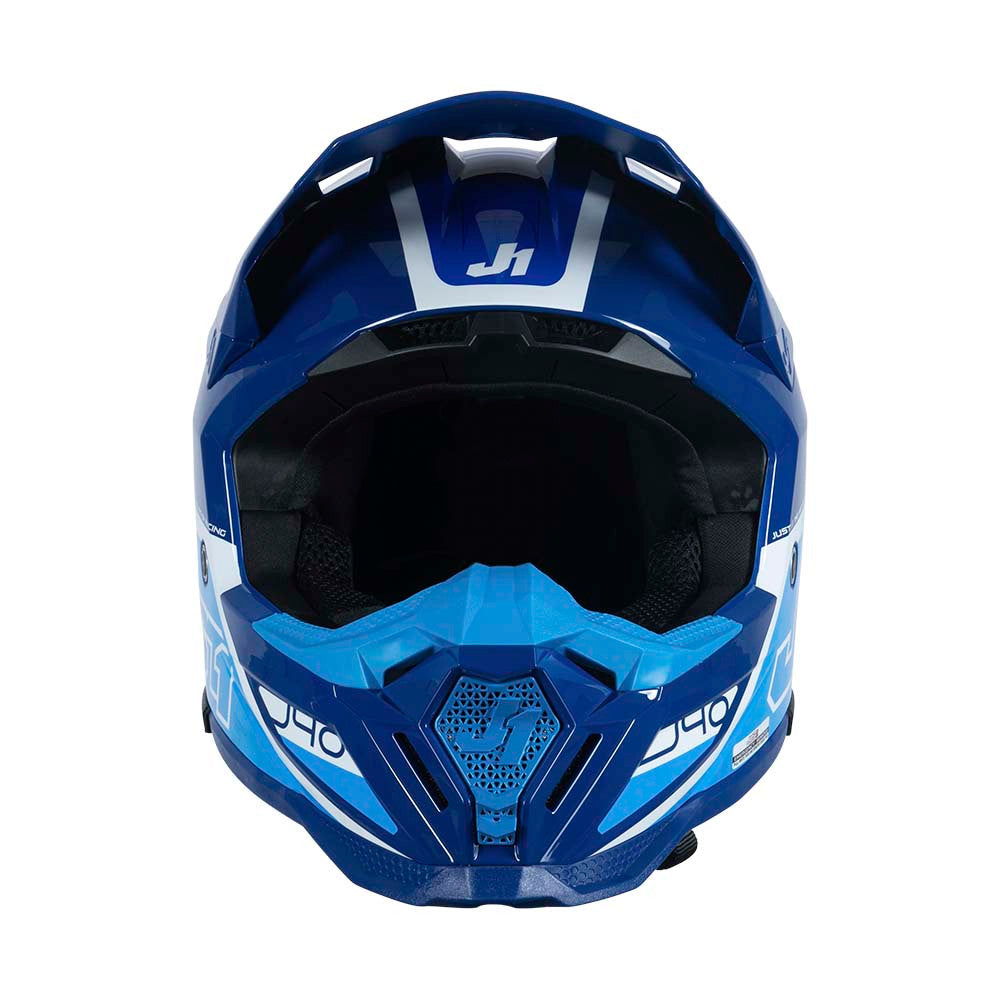 JUST1 J40 Flash Offroad Helmet White/Blue