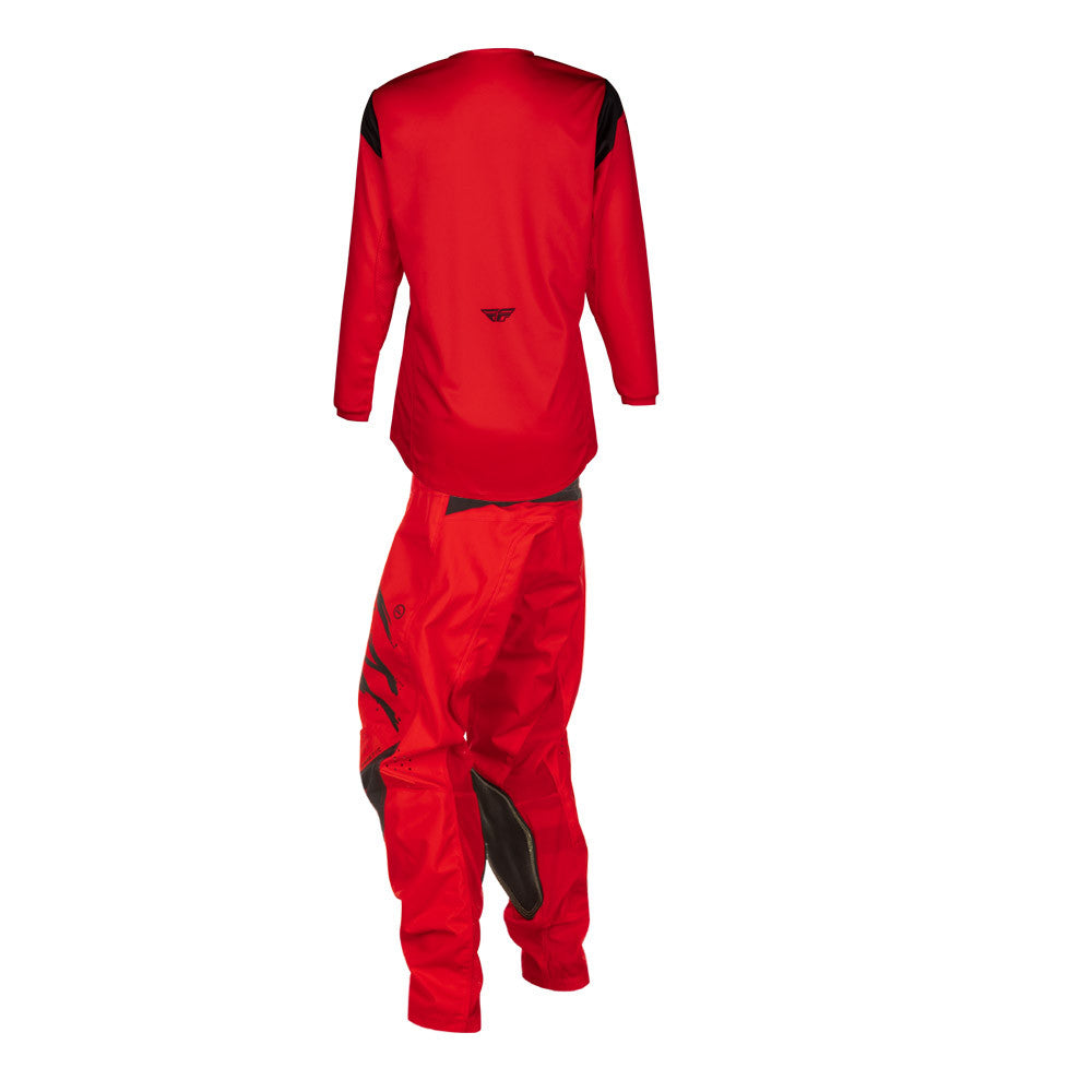FLY Racing 2025 Youth Kinetic Stoke Jersey Pant Combo Red/Black