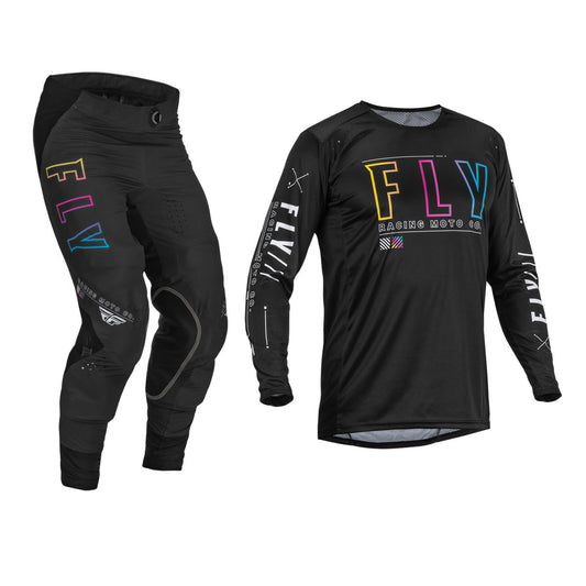 FLY Racing 2023 Lite S.E. Avenge Jersey Pant Combo Black/Sunset