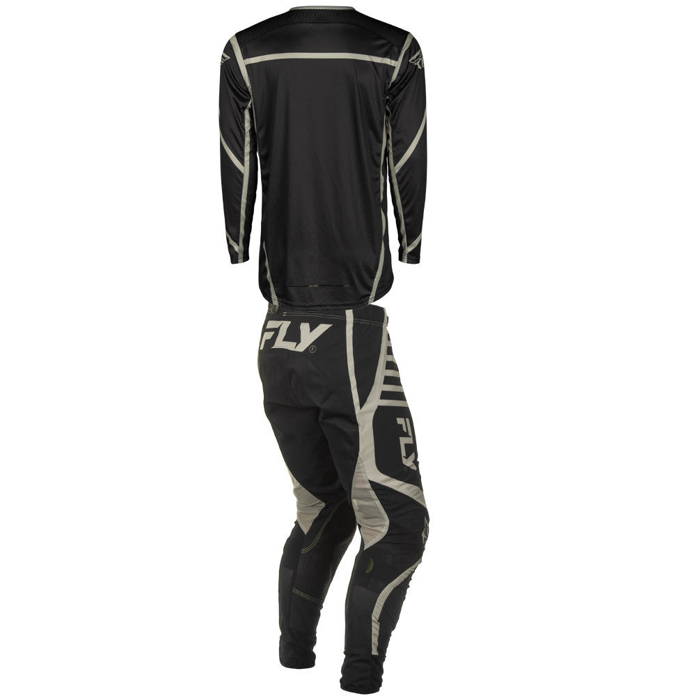 FLY Racing 2025 Youth Lite Jersey Pant Combo Black/Grey