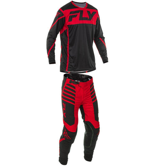 FLY Racing 2025 Lite Jersey Pant Combo Black/Red