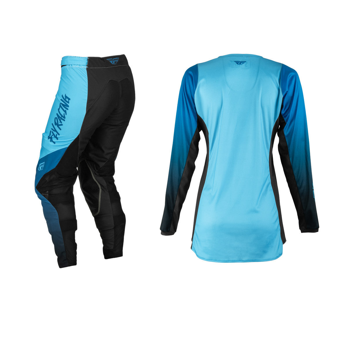 FLY Racing 2023 Womens Lite Jersey Pant Combo Blue/Black