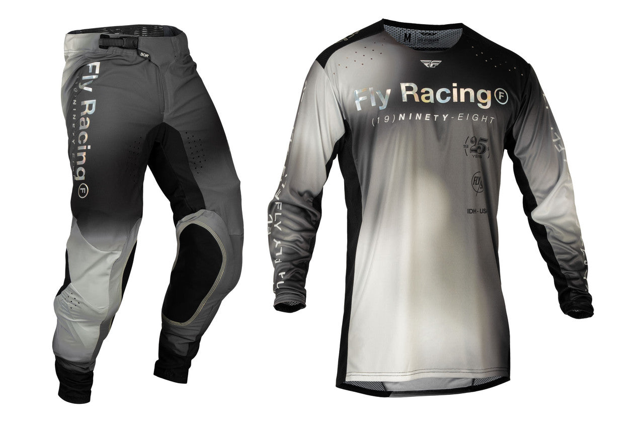 FLY Racing 2024 Youth Lite SE Legacy Jersey Pant Combo Light Grey/Black