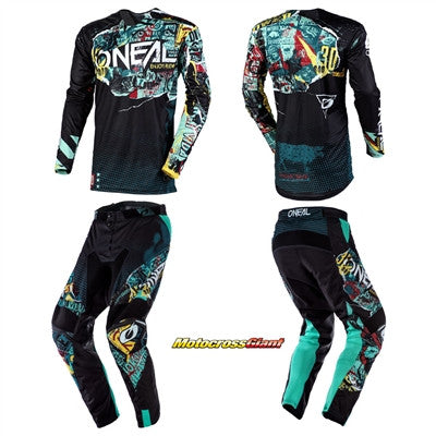 O'NEAL 2021 Mayhem-Lite Savage Jersey Pant Combo Black/Green
